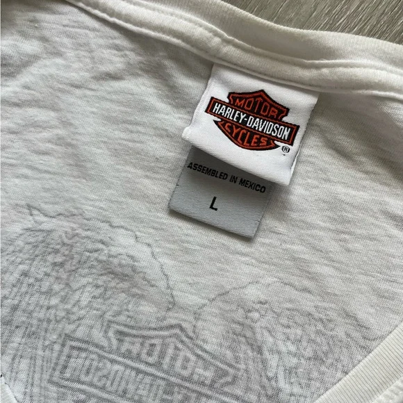 Harley-Davidson White Graphic Short Sleeve Tee - Picture 3 of 3